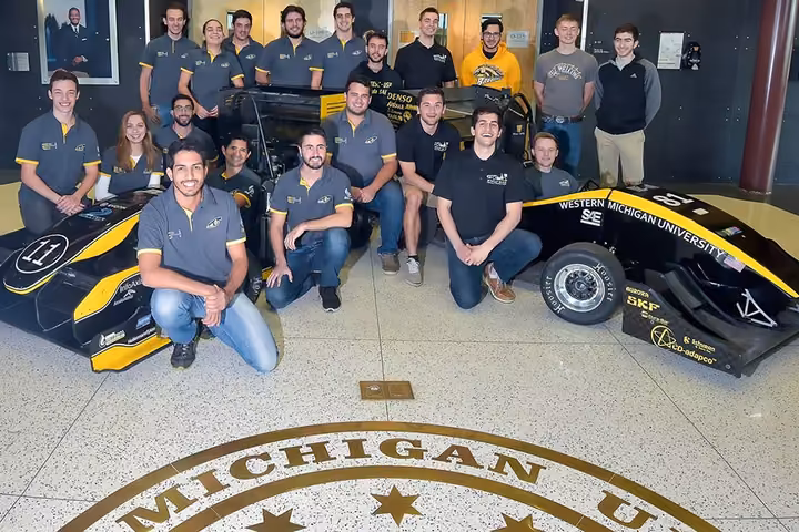 EESC-USP Formula SAE E14M team with the prototype